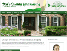 Tablet Screenshot of donsqualitylandscaping.com
